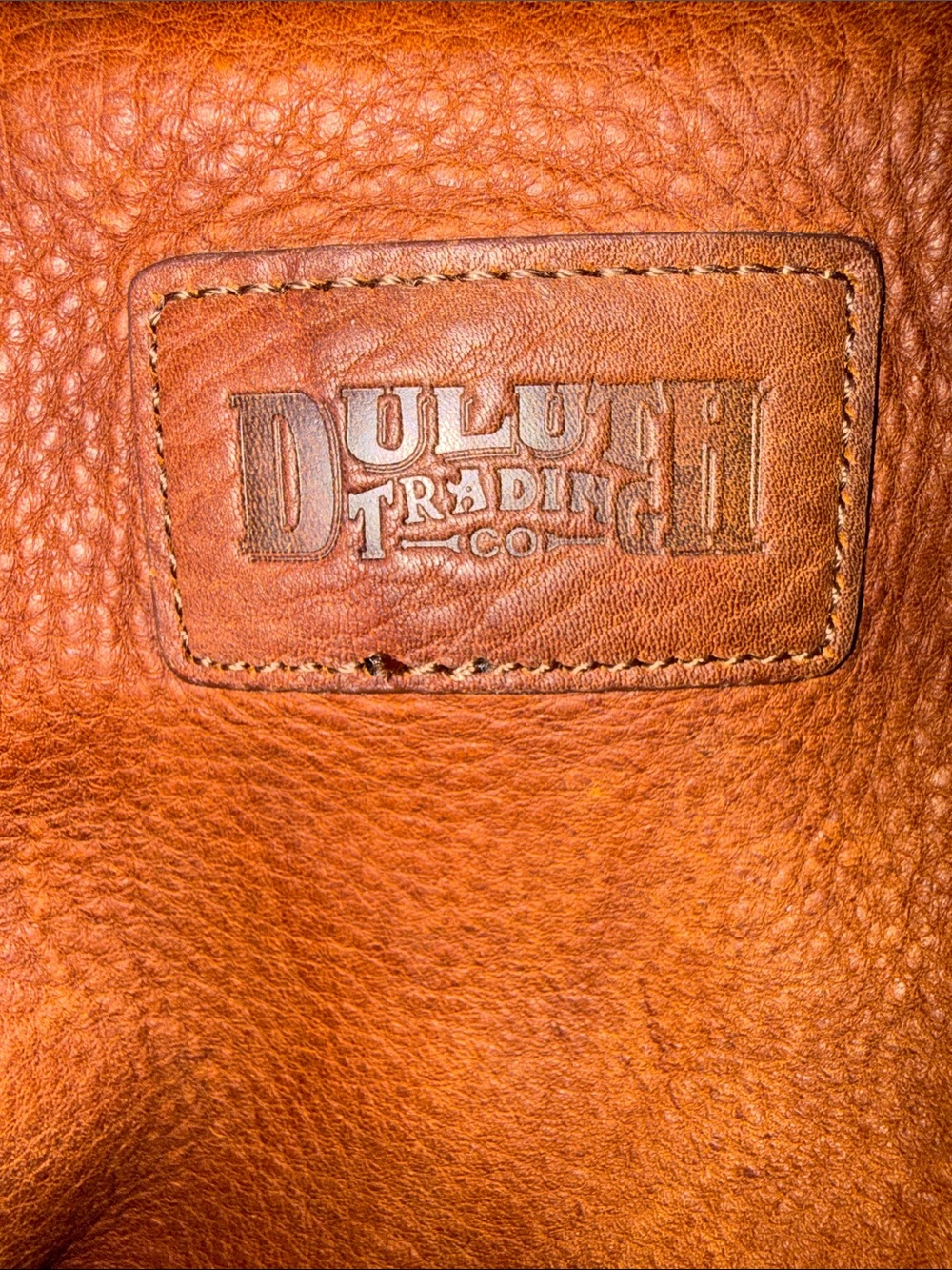 Duluth Trading Co Natural Canvas Tote with Black Logo